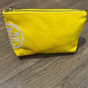 Tory Burch Yellow Cosmetic Bag